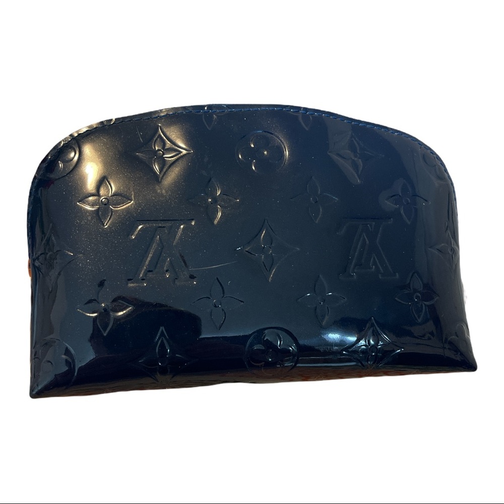 Louis Vuitton RARE grand Bleu vernis Pochette cosmetic pouch